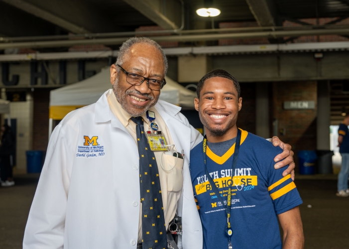 David Gordon and Carlton Mamo at Youth Summit at the Big House 2024